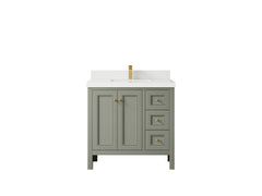 Nashville 36 in. W x 22 in. D Center Sink Bathroom Vanity - photo 15