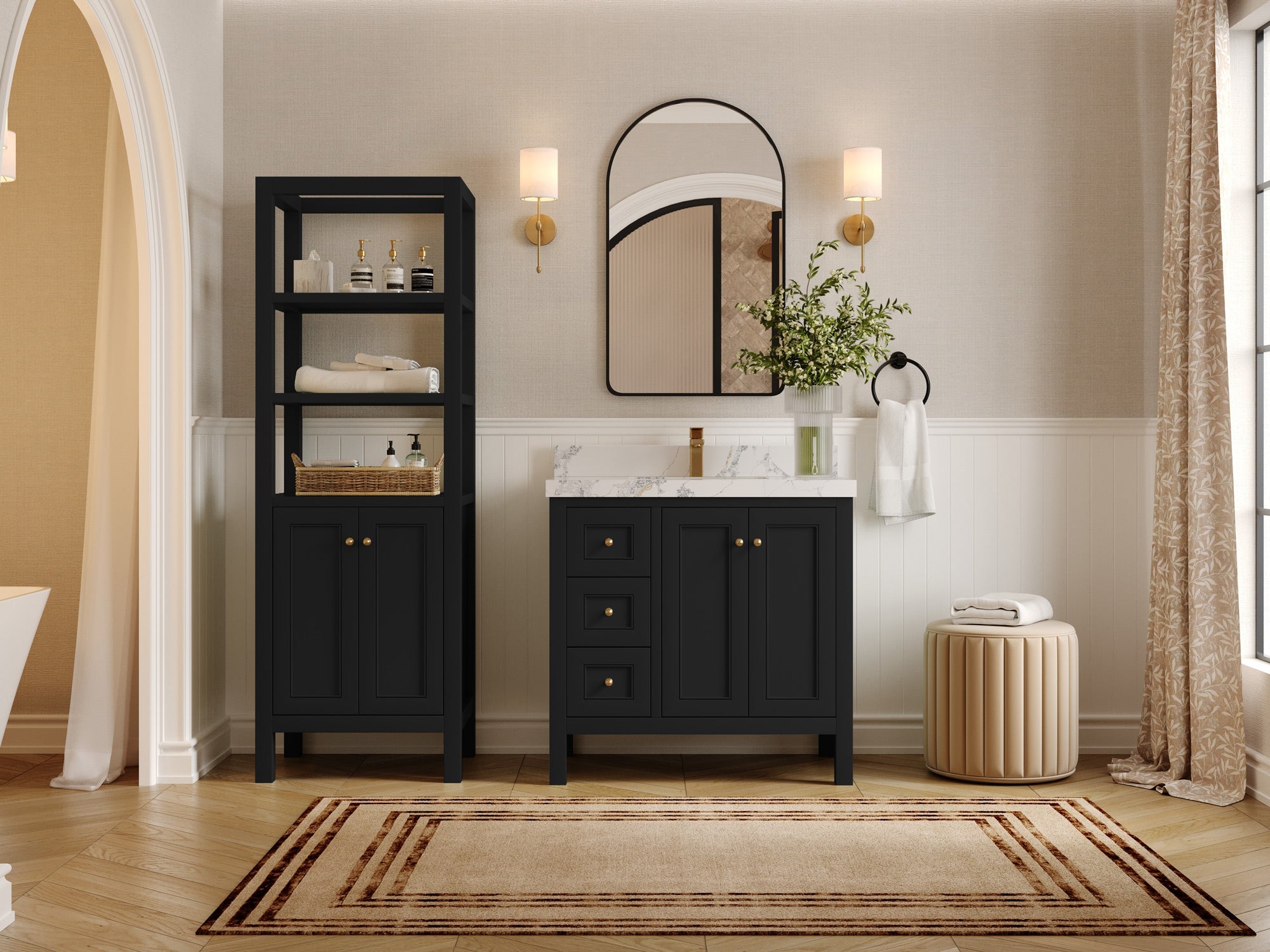 Nashville 36 in. W x 22 in. D Center Sink Bathroom Vanity - Willow Bath and Vanity