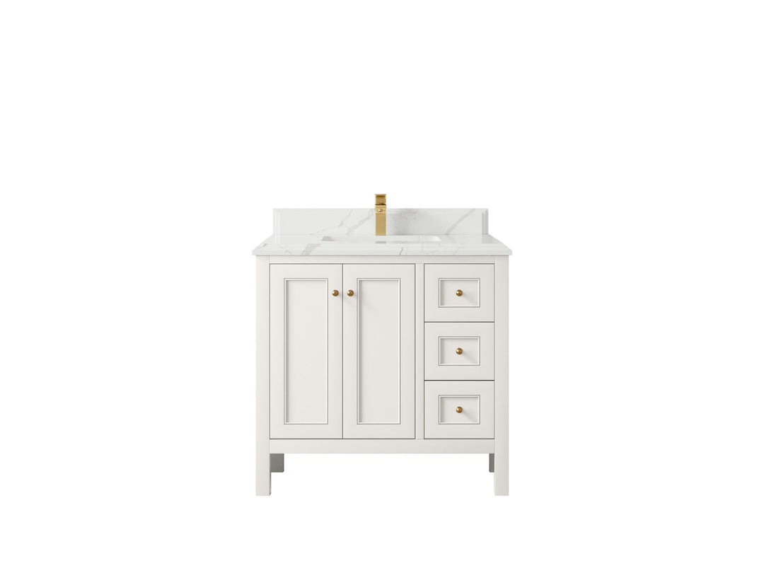 Nashville 36 in. W x 22 in. D Center Sink Bathroom Vanity - Willow Bath and Vanity