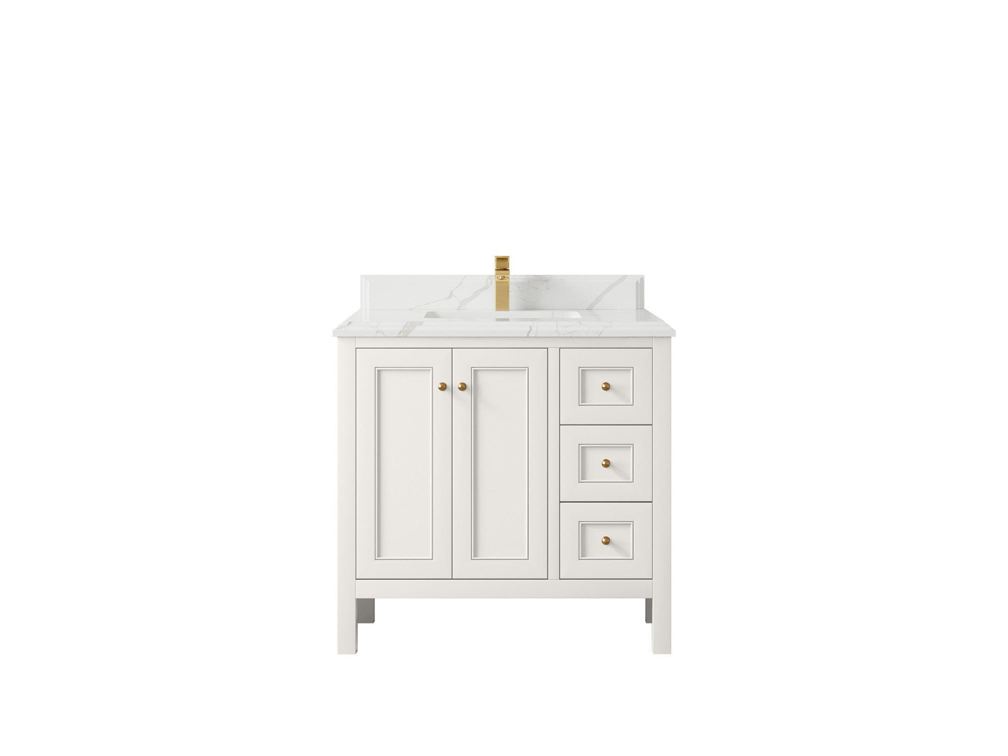 Nashville 36 in. W x 22 in. D Center Sink Bathroom Vanity - Willow Bath and Vanity