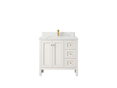 Nashville 36 in. W x 22 in. D Center Sink Bathroom Vanity - photo 33
