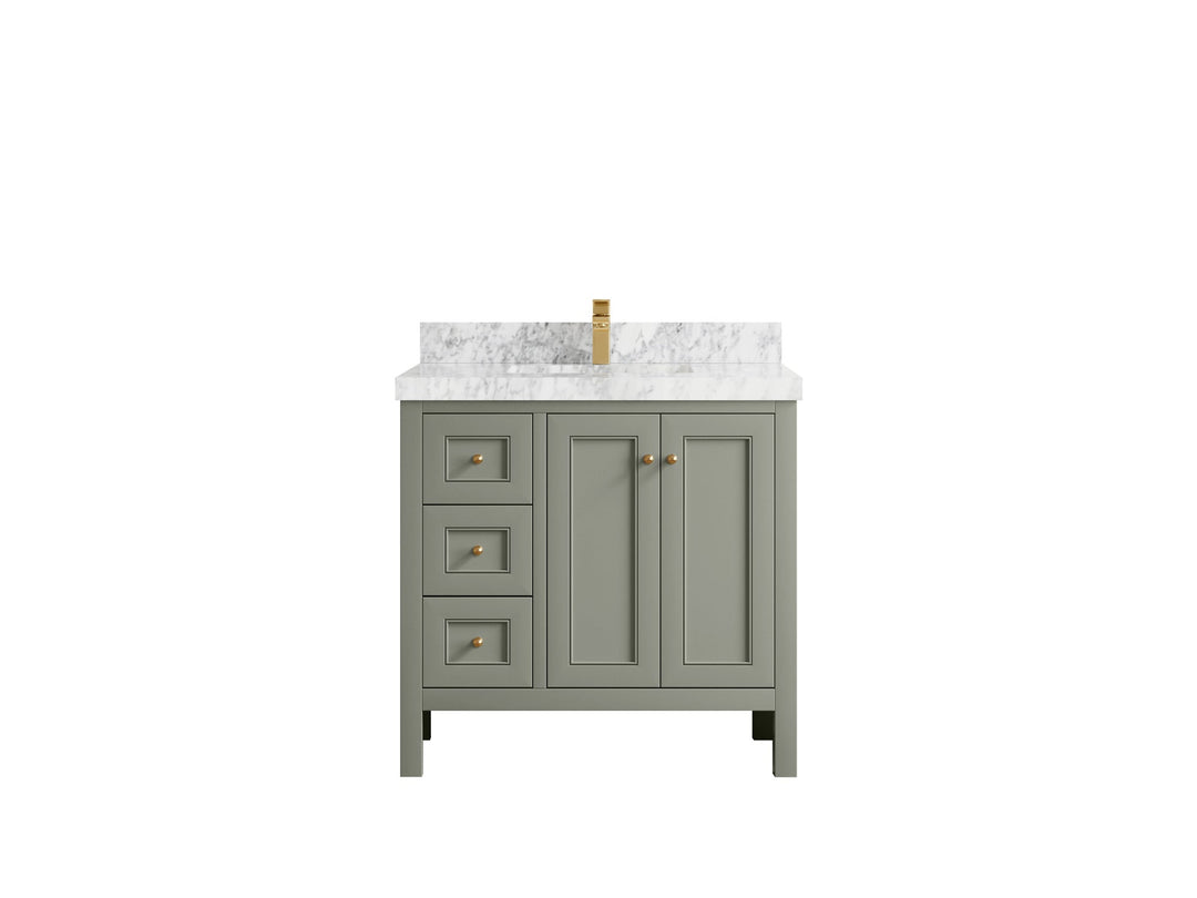 Nashville 36 in. W x 22 in. D Center Sink Bathroom Vanity - Willow Bath and Vanity