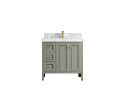 Nashville 36 in. W x 22 in. D Center Sink Bathroom Vanity - Willow Bath and Vanity