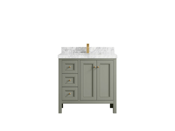 Nashville 36 in. W x 22 in. D Center Sink Bathroom Vanity - photo 29