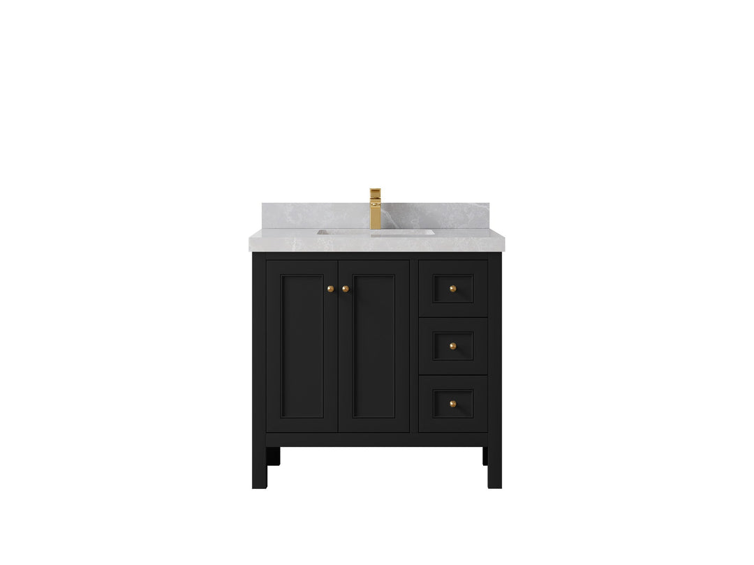 Nashville 36 in. W x 22 in. D Center Sink Bathroom Vanity - Willow Bath and Vanity