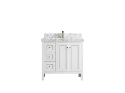 Nashville 36 in. W x 22 in. D Center Sink Bathroom Vanity - Willow Bath and Vanity