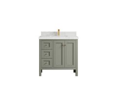 Nashville 36 in. W x 22 in. D Center Sink Bathroom Vanity - photo 23