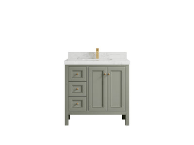 Nashville 36 in. W x 22 in. D Center Sink Bathroom Vanity - Willow Bath and Vanity