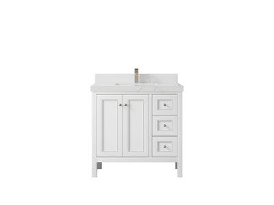 Nashville 36 in. W x 22 in. D Center Sink Bathroom Vanity - Willow Bath and Vanity