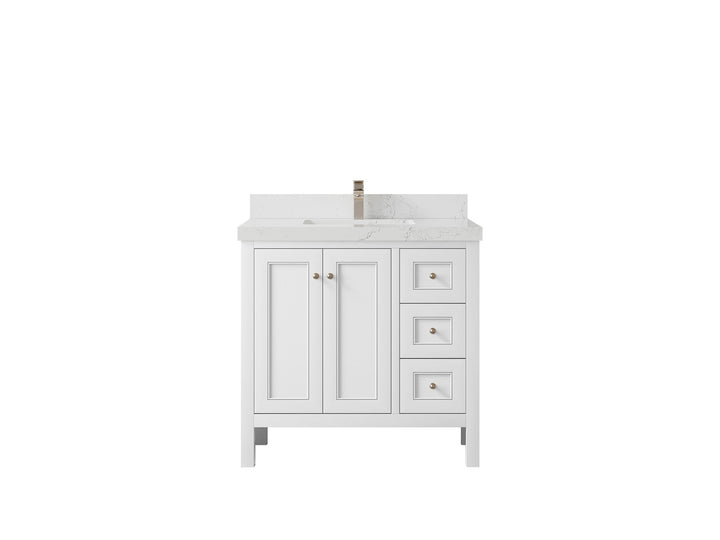 Nashville 36 in. W x 22 in. D Center Sink Bathroom Vanity - photo 39