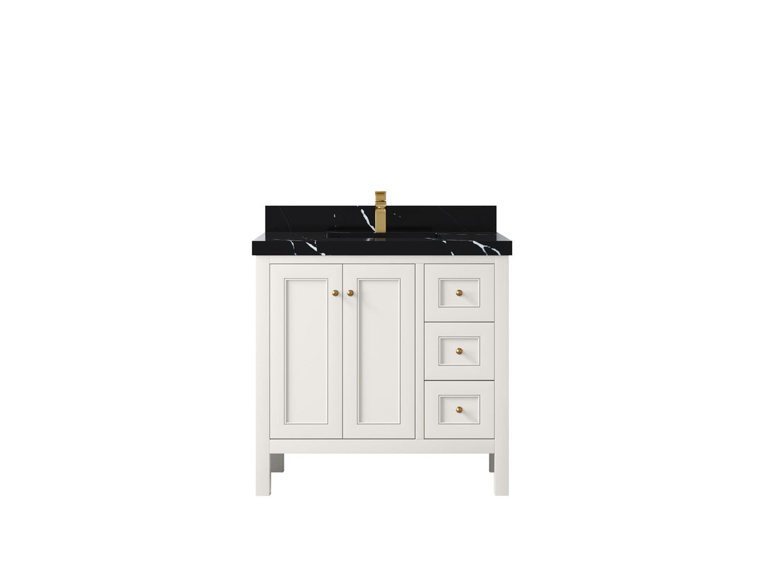 Nashville 36 in. W x 22 in. D Center Sink Bathroom Vanity - Willow Bath and Vanity