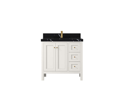 Nashville 36 in. W x 22 in. D Center Sink Bathroom Vanity - Willow Bath and Vanity