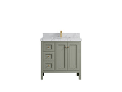 Nashville 36 in. W x 22 in. D Center Sink Bathroom Vanity - photo 13