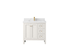 Nashville 36 in. W x 22 in. D Center Sink Bathroom Vanity - photo 21