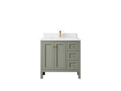 Nashville 36 in. W x 22 in. D Center Sink Bathroom Vanity - photo 37