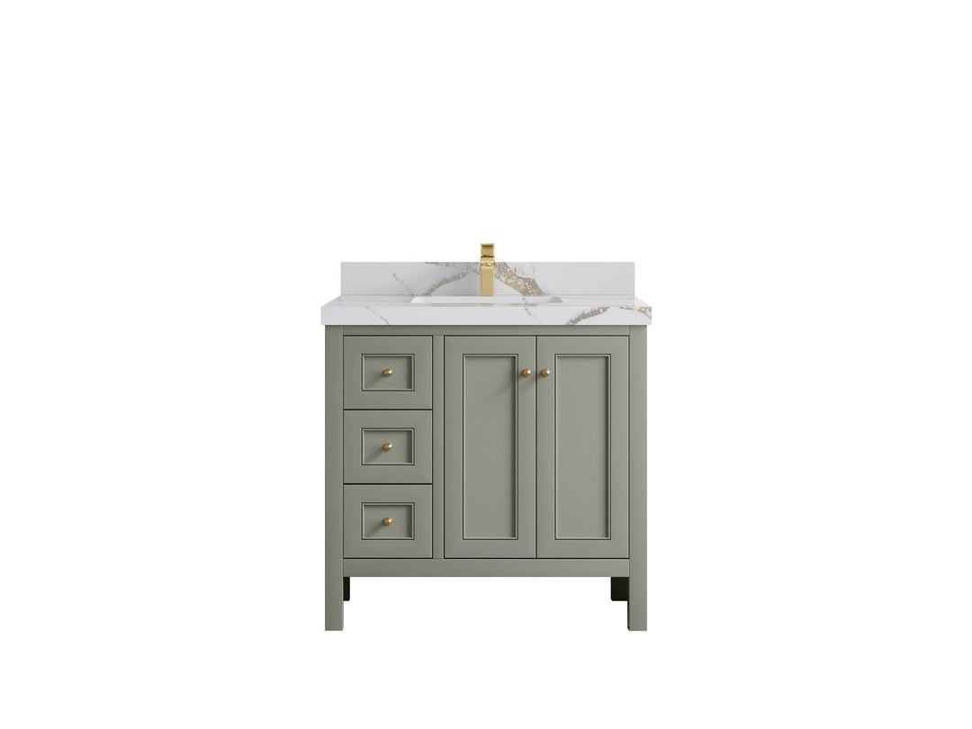 Nashville 36 in. W x 22 in. D Center Sink Bathroom Vanity - Willow Bath and Vanity