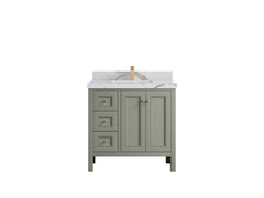 Nashville 36 in. W x 22 in. D Center Sink Bathroom Vanity - photo 19