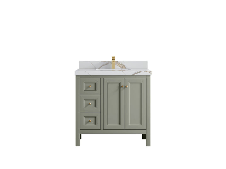 Nashville 36 in. W x 22 in. D Center Sink Bathroom Vanity - photo 19