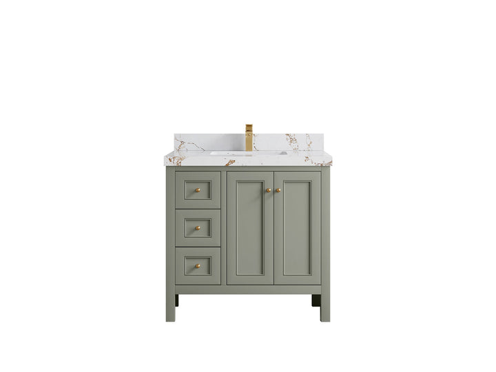 Nashville 36 in. W x 22 in. D Center Sink Bathroom Vanity - photo 47