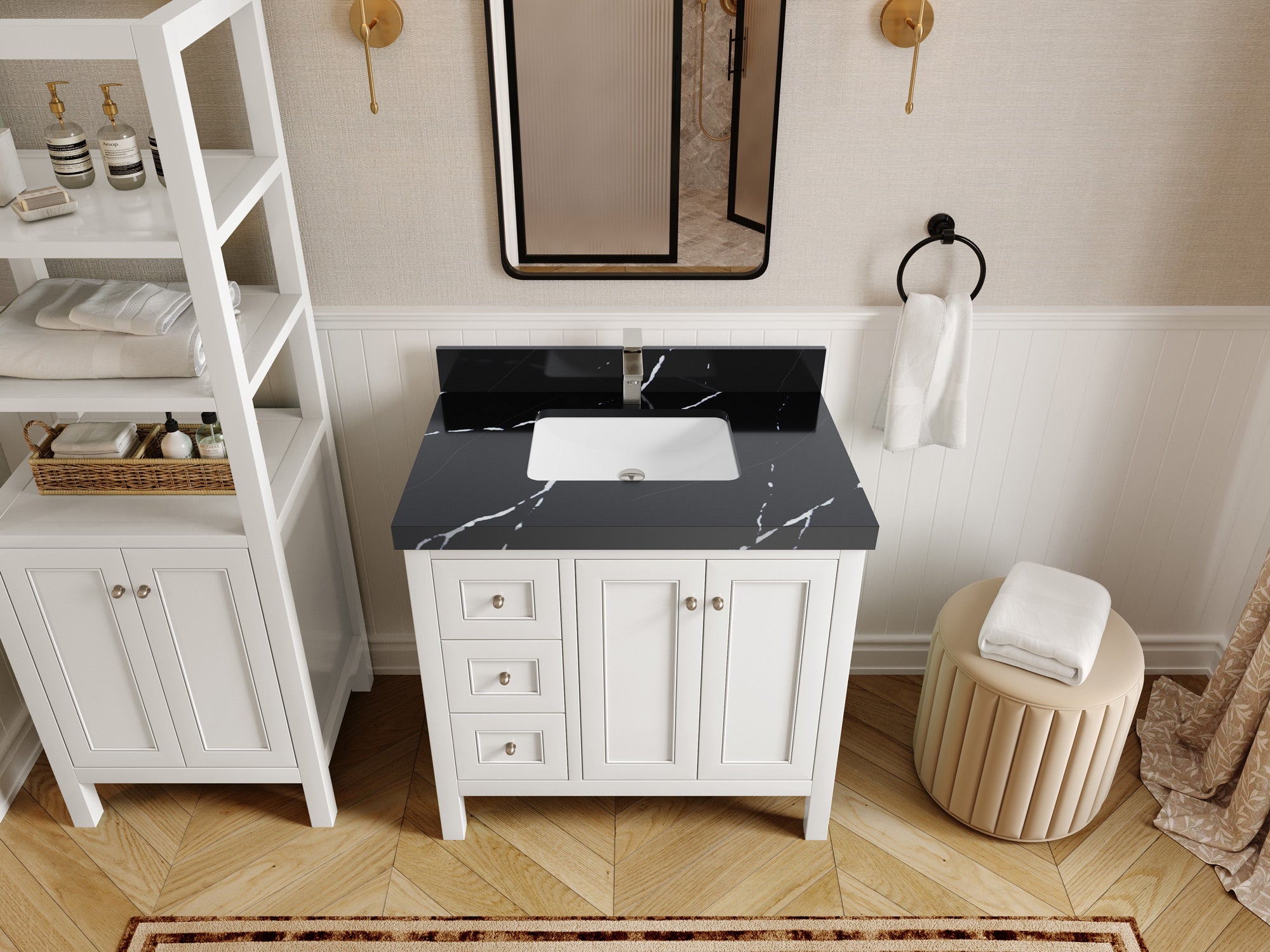 Nashville 36 in. W x 22 in. D Center Sink Bathroom Vanity - Willow Bath and Vanity