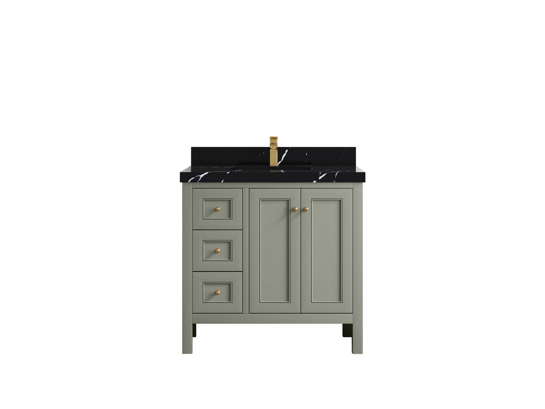 Nashville 36 in. W x 22 in. D Center Sink Bathroom Vanity - Willow Bath and Vanity