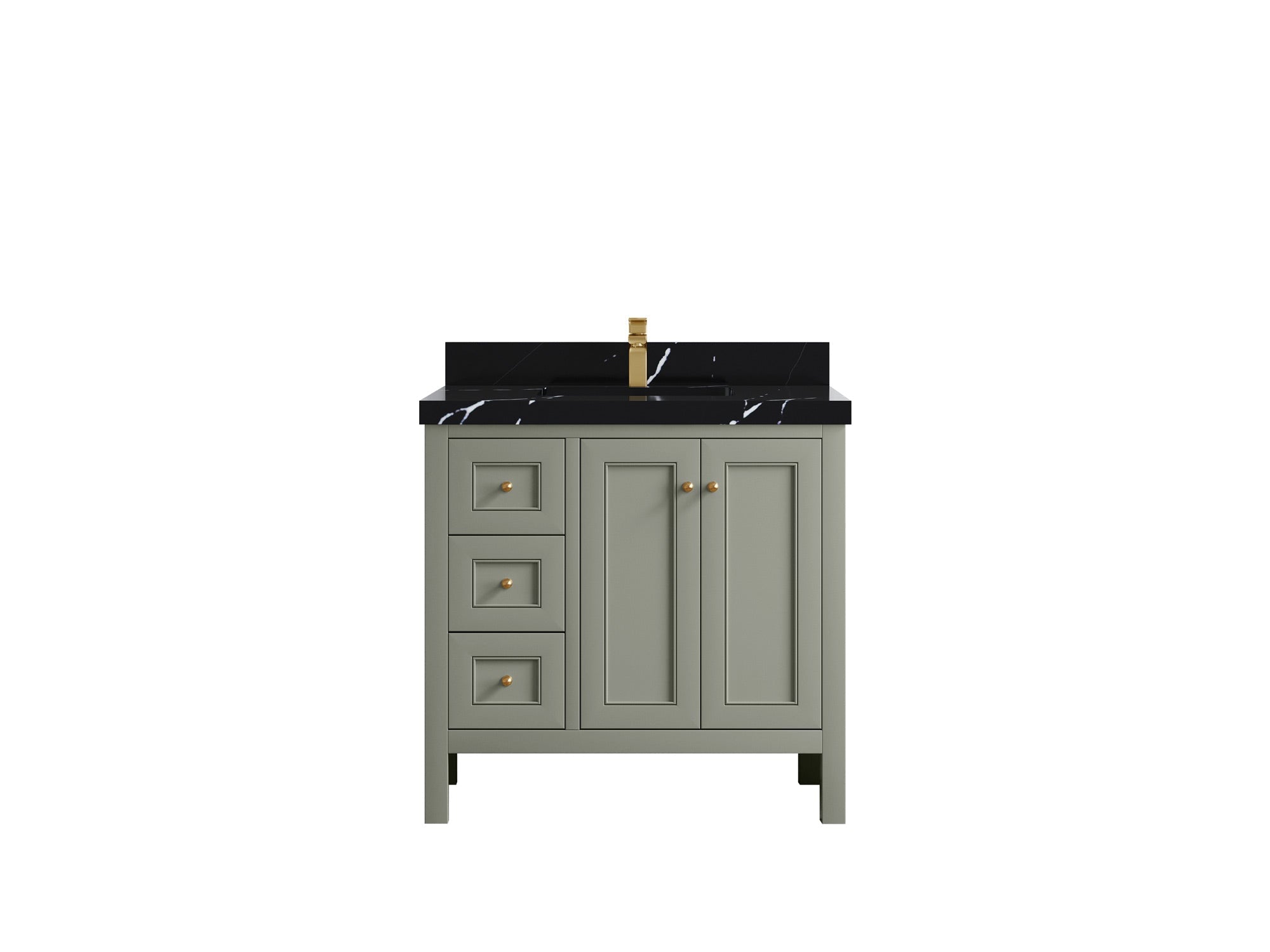 Nashville 36 in. W x 22 in. D Center Sink Bathroom Vanity - Willow Bath and Vanity