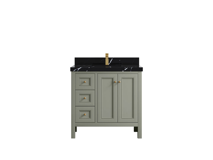 Nashville 36 in. W x 22 in. D Center Sink Bathroom Vanity - photo 17