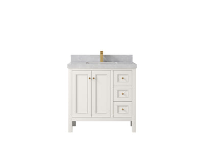 Nashville 36 in. W x 22 in. D Center Sink Bathroom Vanity - Willow Bath and Vanity