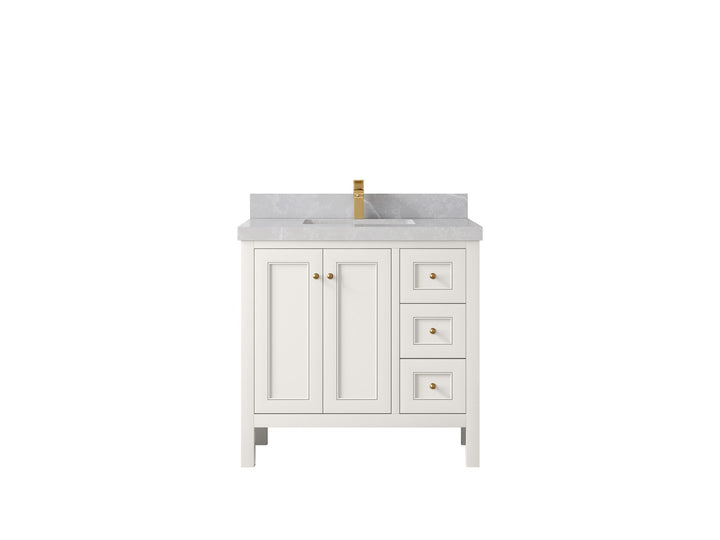 Nashville 36 in. W x 22 in. D Center Sink Bathroom Vanity - photo 41