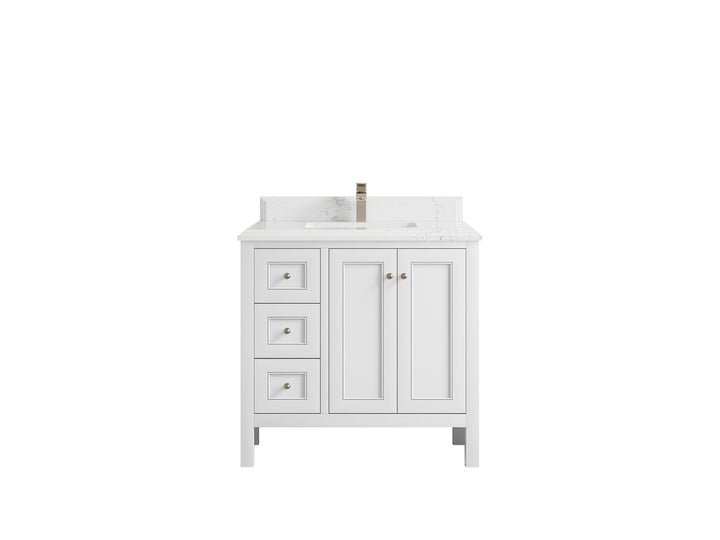 Nashville 36 in. W x 22 in. D Center Sink Bathroom Vanity - photo 34