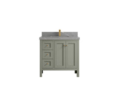 Nashville 36 in. W x 22 in. D Center Sink Bathroom Vanity - photo 43