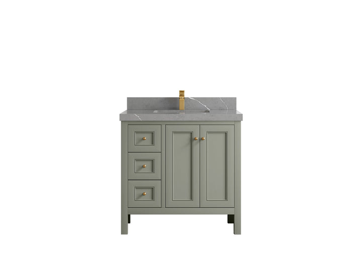 Nashville 36 in. W x 22 in. D Center Sink Bathroom Vanity - photo 43