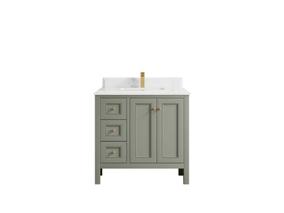 Nashville 36 in. W x 22 in. D Center Sink Bathroom Vanity - Willow Bath and Vanity