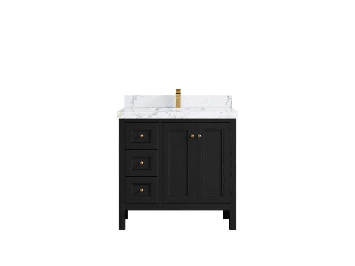 Nashville 36 in. W x 22 in. D Center Sink Bathroom Vanity - Willow Bath and Vanity