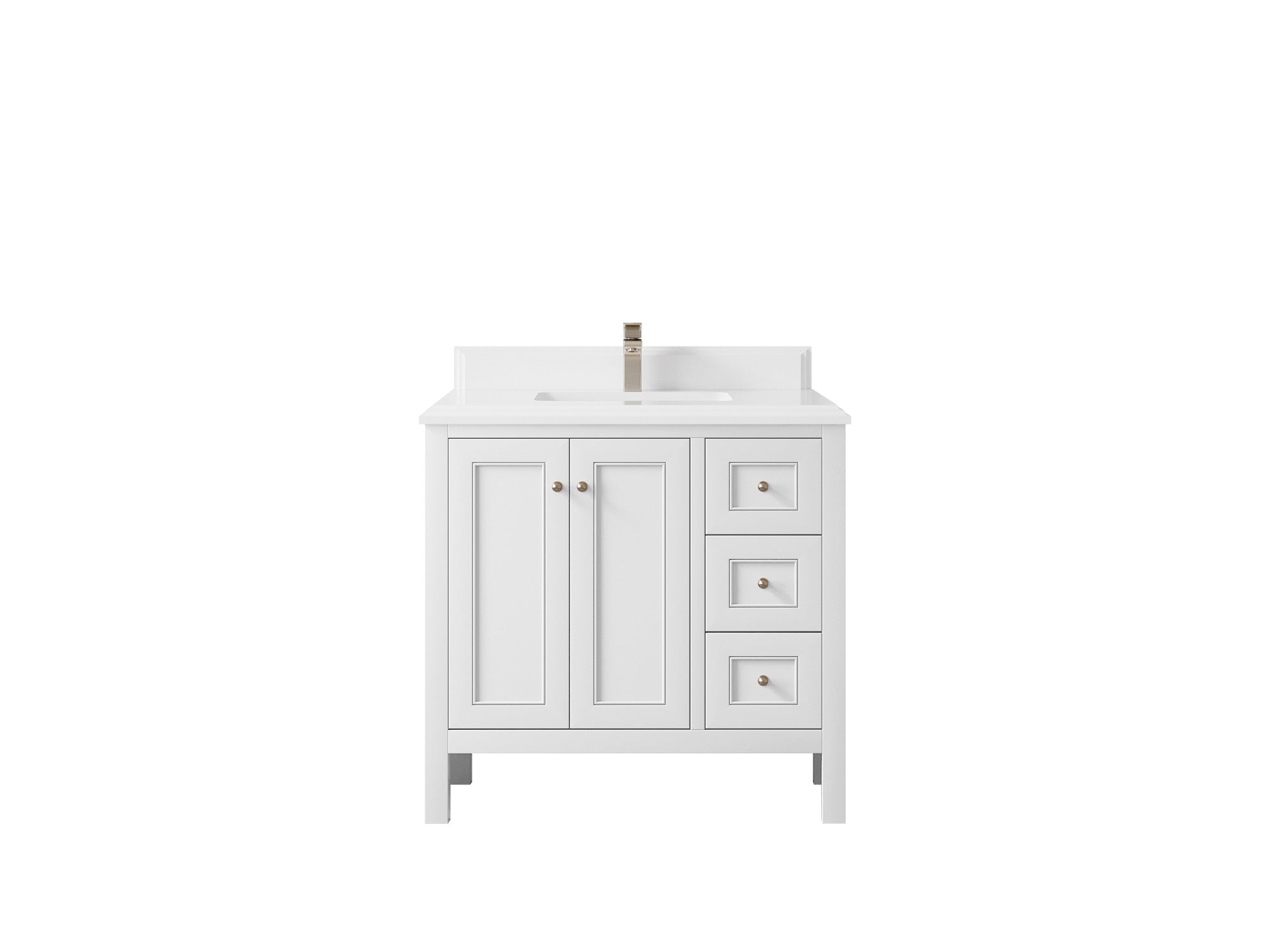 Nashville 36 in. W x 22 in. D Center Sink Bathroom Vanity - Willow Bath and Vanity