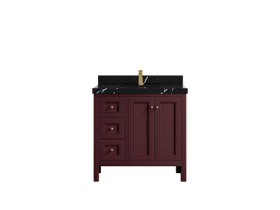 Nashville 36 in. W x 22 in. D Center Sink Bathroom Vanity - Willow Bath and Vanity