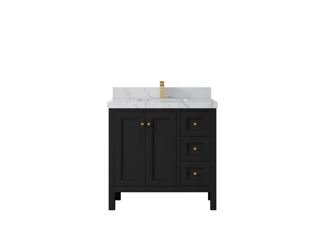 Nashville 36 in. W x 22 in. D Center Sink Bathroom Vanity - Willow Bath and Vanity