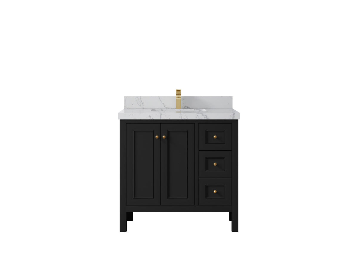 Nashville 36 in. W x 22 in. D Center Sink Bathroom Vanity - Willow Bath and Vanity
