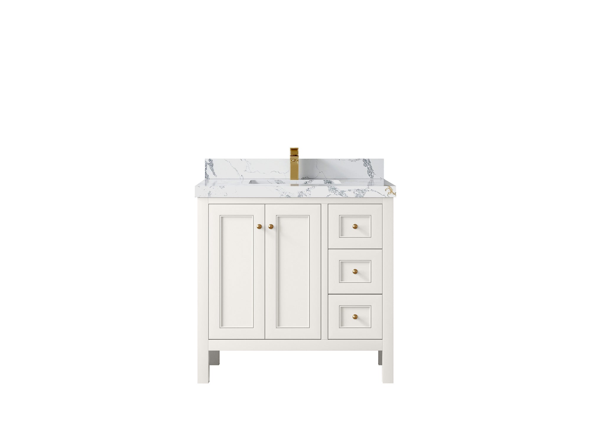 Nashville 36 in. W x 22 in. D Center Sink Bathroom Vanity - Willow Bath and Vanity