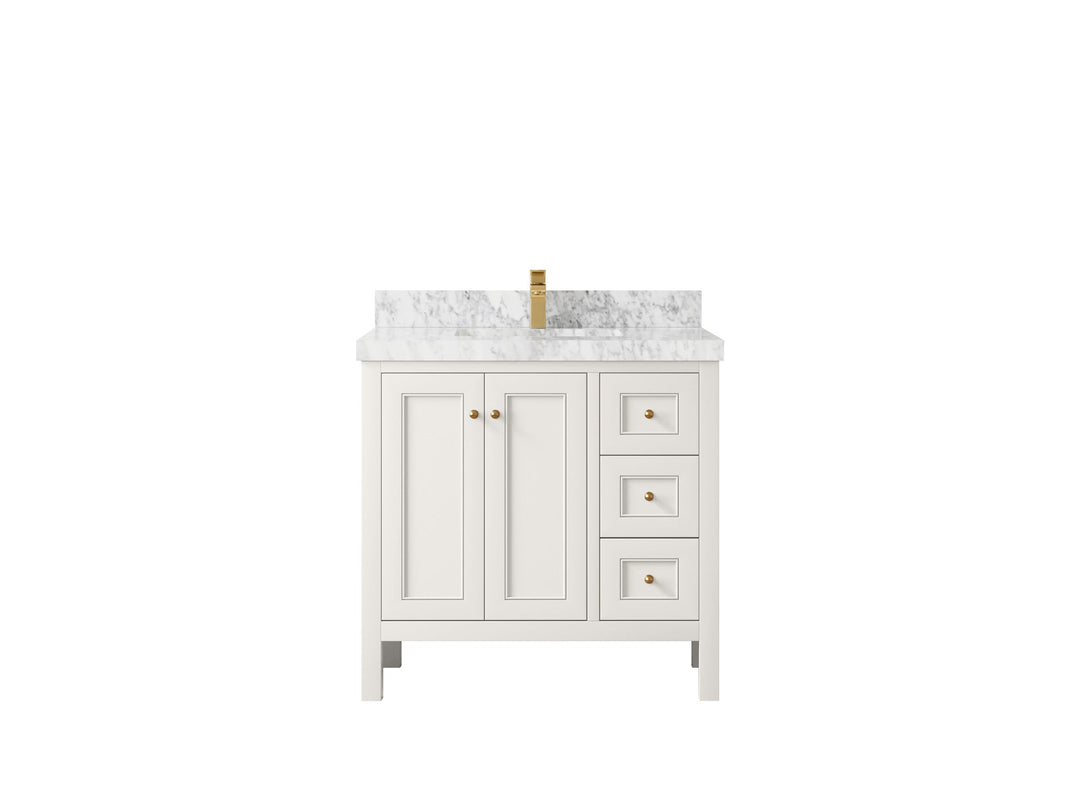 Nashville 36 in. W x 22 in. D Center Sink Bathroom Vanity - Willow Bath and Vanity