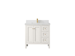 Nashville 36 in. W x 22 in. D Center Sink Bathroom Vanity - photo 39