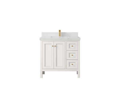 Nashville 36 in. W x 22 in. D Center Sink Bathroom Vanity - Willow Bath and Vanity
