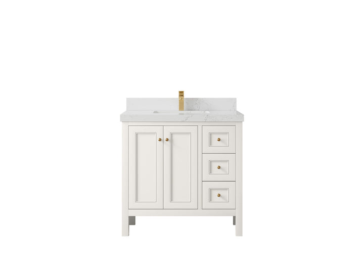 Nashville 36 in. W x 22 in. D Center Sink Bathroom Vanity - photo 39