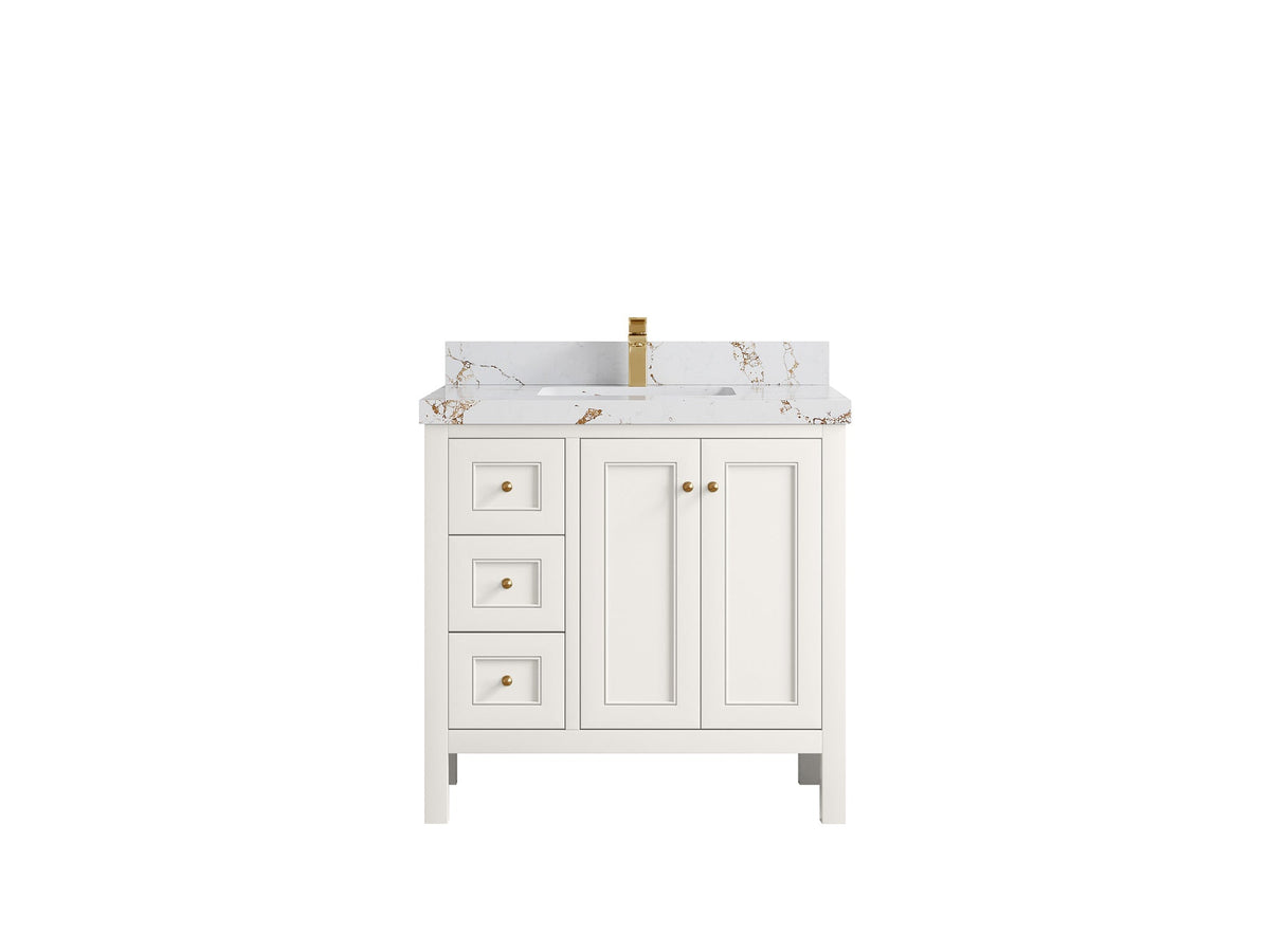 Nashville 36 in. W x 22 in. D Center Sink Bathroom Vanity - Willow Bath and Vanity