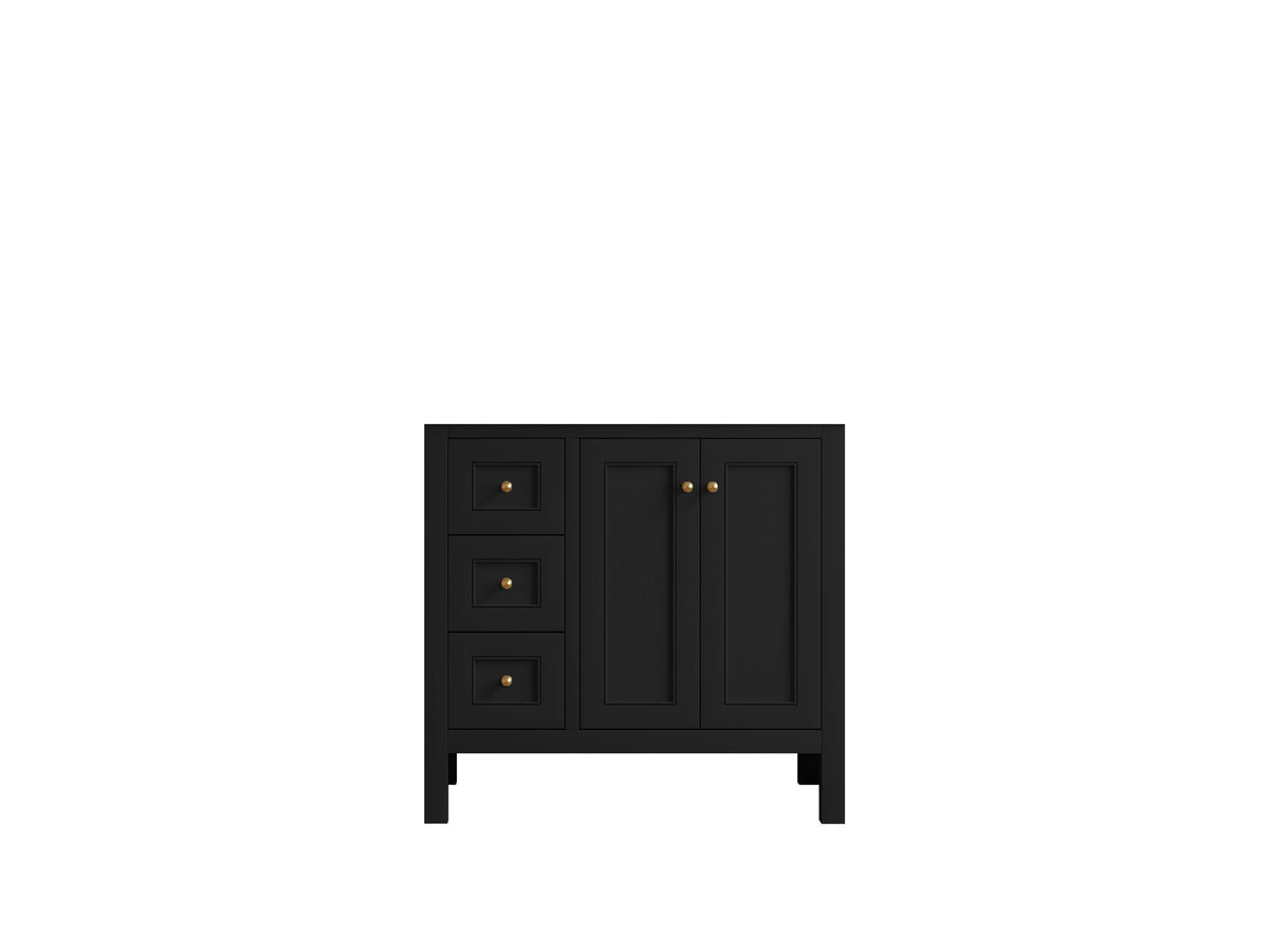 Nashville 36 in. W x 22 in. D Center Sink Bathroom Vanity - Willow Bath and Vanity
