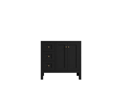Nashville 36 in. W x 22 in. D Center Sink Bathroom Vanity - Willow Bath and Vanity