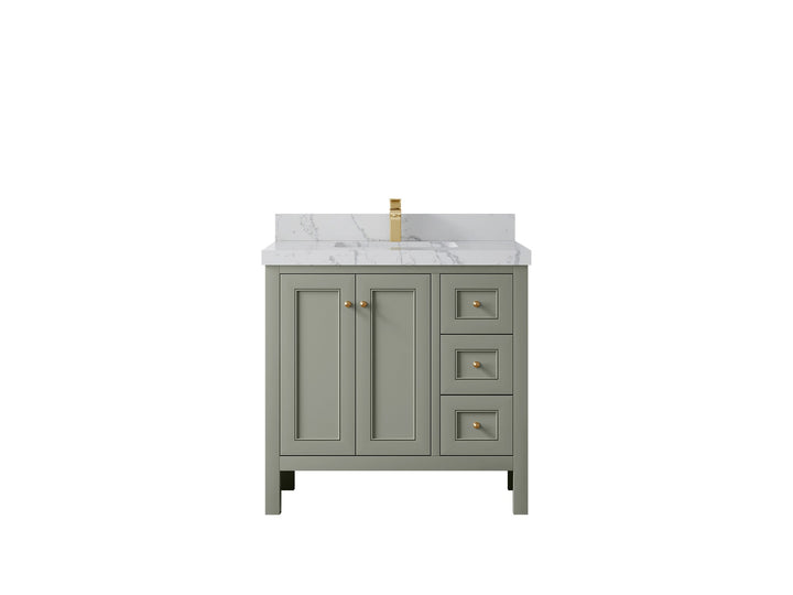 Nashville 36 in. W x 22 in. D Center Sink Bathroom Vanity - photo 13