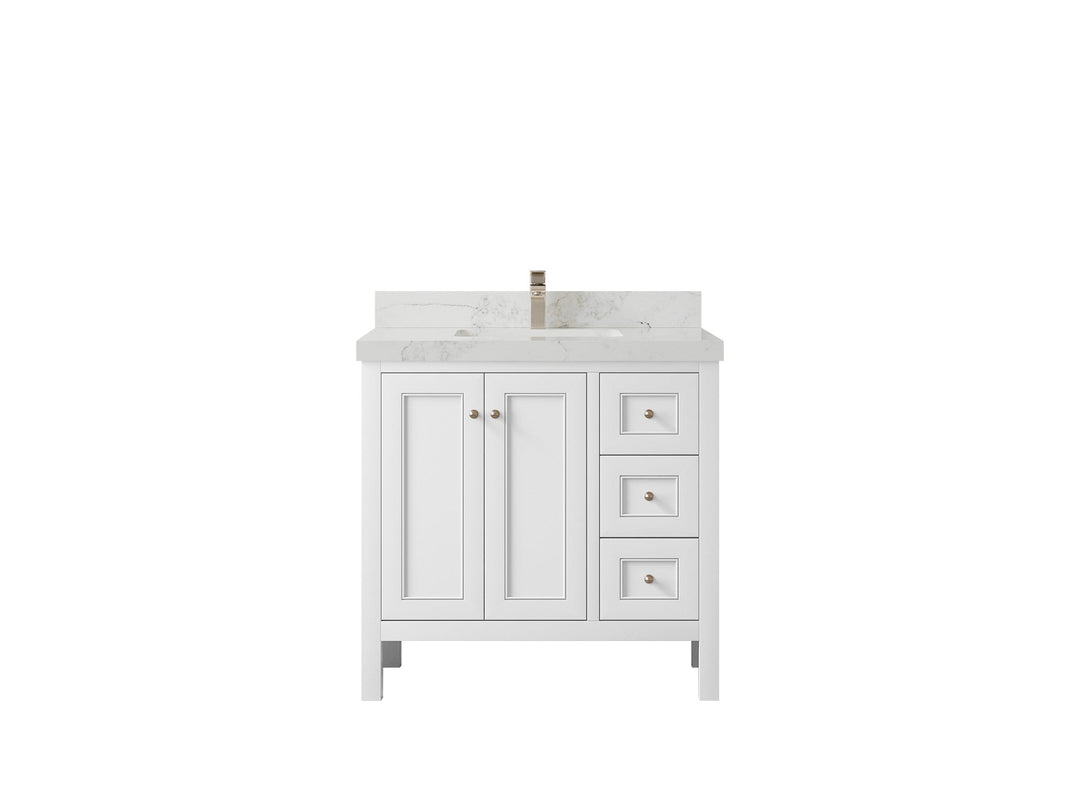 Nashville 36 in. W x 22 in. D Center Sink Bathroom Vanity - Willow Bath and Vanity