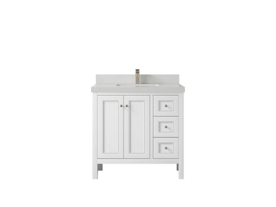 Nashville 36 in. W x 22 in. D Center Sink Bathroom Vanity - Willow Bath and Vanity