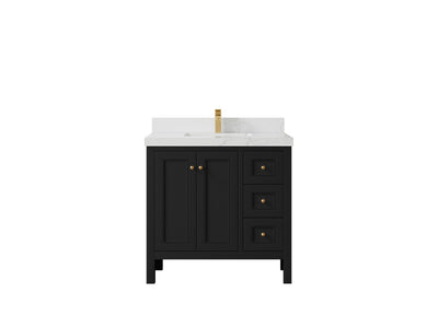Nashville 36 in. W x 22 in. D Center Sink Bathroom Vanity - Willow Bath and Vanity